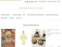 Tablet Screenshot of orthodoxgifts.com
